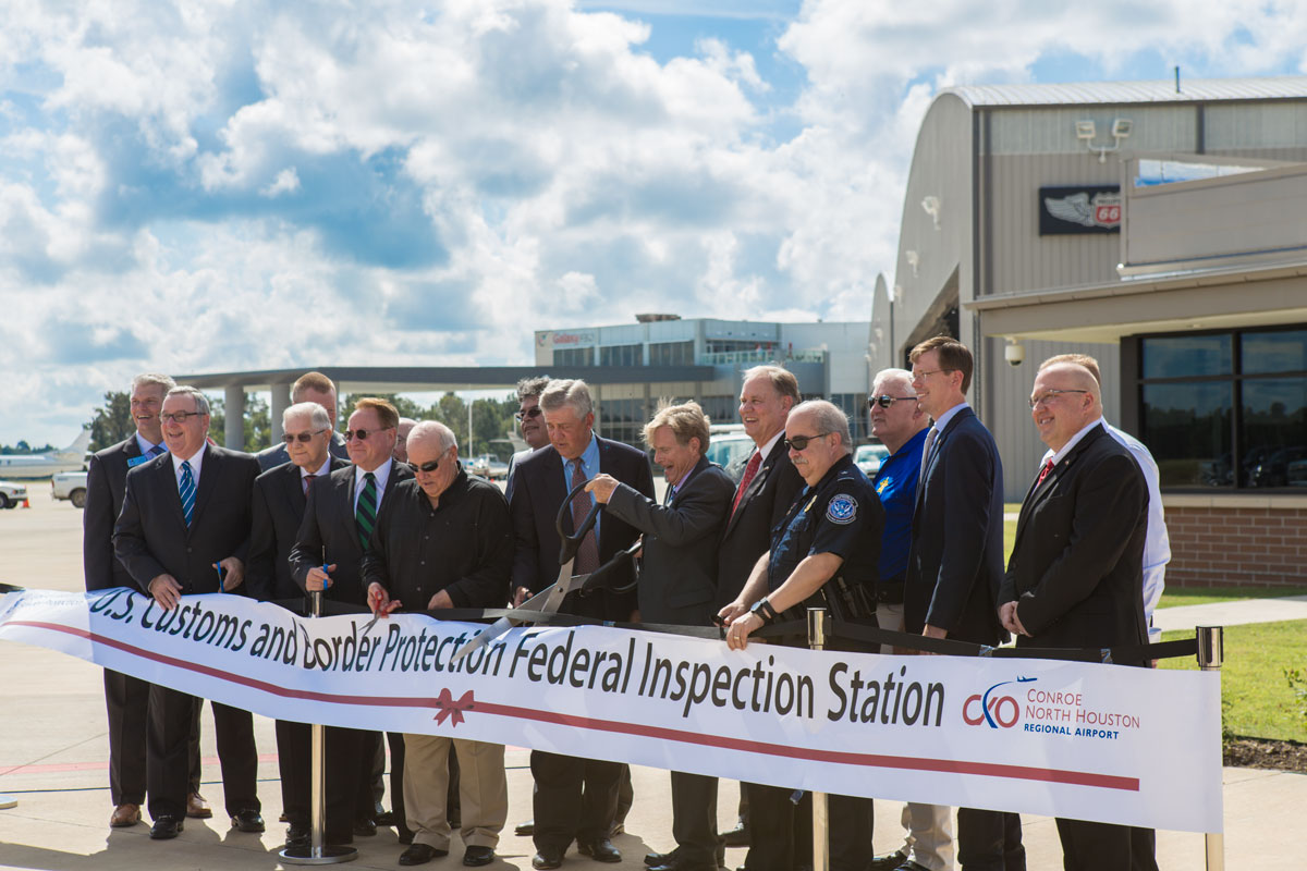 Conroe North Houston Regional Airport hosted a special Open house and Ribbon Cutting Ceremony on September 22nd which was attended by various local dignitaries. 