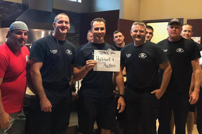 Hubbell & Hudson Kitchen Feeds First Responders Helping Hurricane Harvey Relief